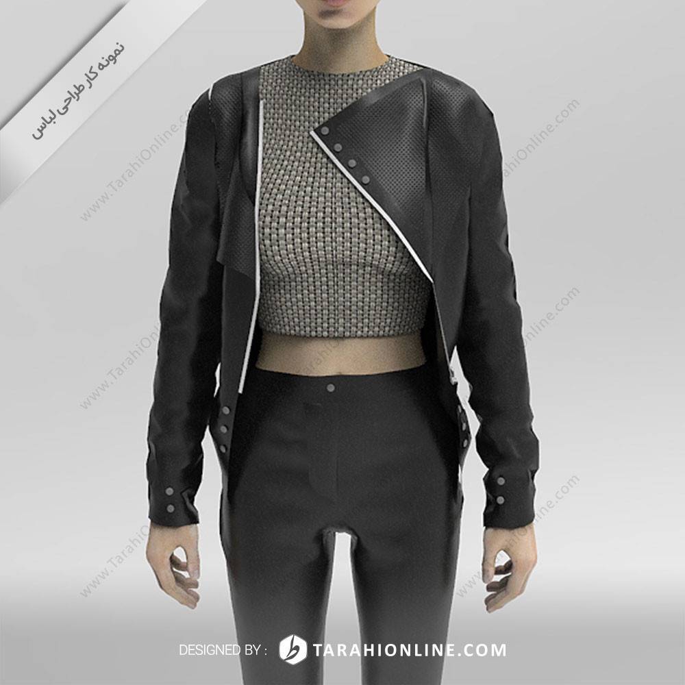 طراحی لباس چرمی